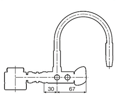 ｱﾙｶﾘｲｵﾝ水整水器のｹｱ・ｳｵｰﾀｰ、ﾌｪﾘｽｱｸｱに取り付けられるﾌﾚｷ吐水口付きｼﾝｸﾞﾙﾚﾊﾞｰ混合栓用分岐水栓の設計図